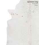 Salt and Pepper Black Cowhide Rug #A5020