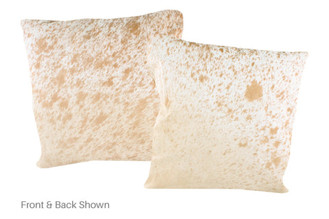 Salt and Pepper Brown Cowhide Pillow #A50241