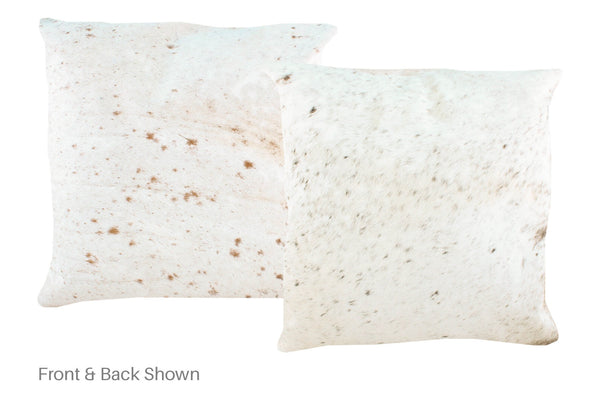 Salt and Pepper Brown Cowhide Pillow #A50244