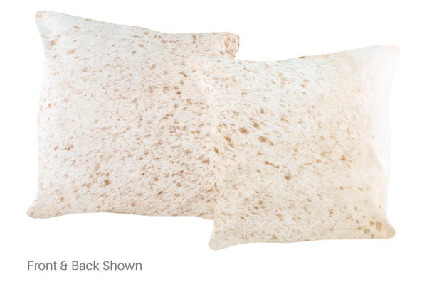 Salt and Pepper Brown Cowhide Pillow #A50256