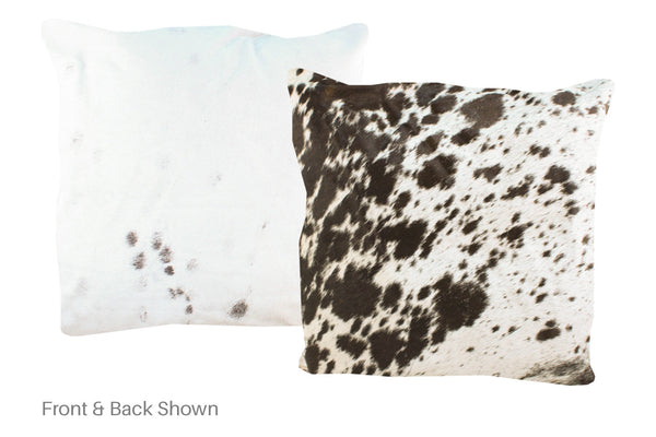 Salt and Pepper Black Cowhide Pillow #A50367