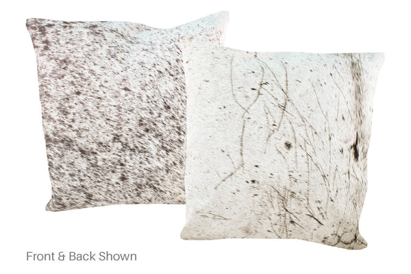 Salt and Pepper Black Cowhide Pillow #A50377