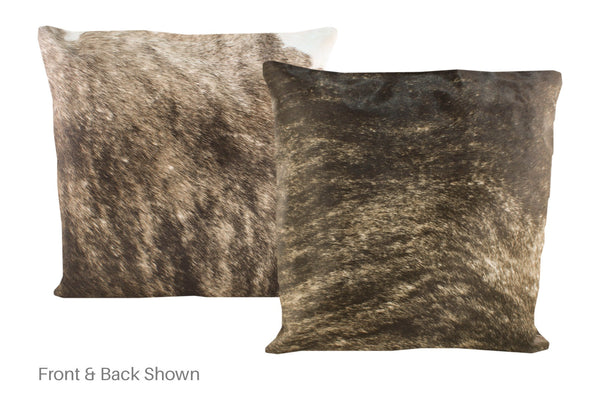 Dark Brindle Cowhide Pillow #A50408
