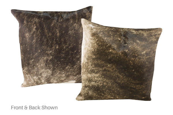 Dark Brindle Cowhide Pillow #A50427