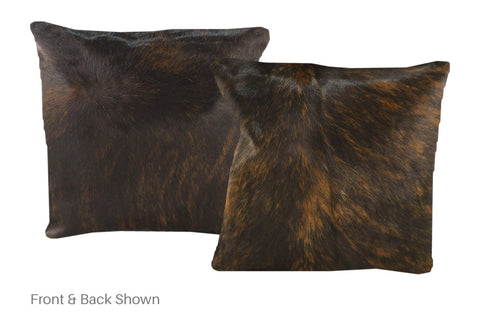 Dark Brindle Cowhide Pillow #A50606