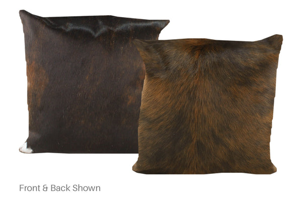 Dark Brindle Cowhide Pillow #A50640