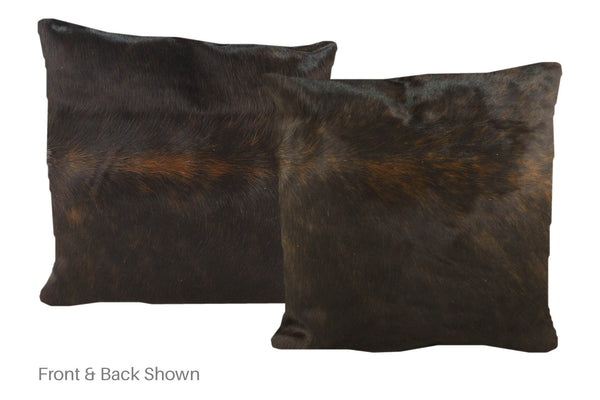 Dark Brindle Cowhide Pillow #A50652