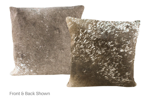 Grey Cowhide Pillow #A50673