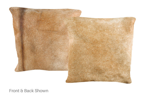 Caramel Cowhide Pillow #A50929