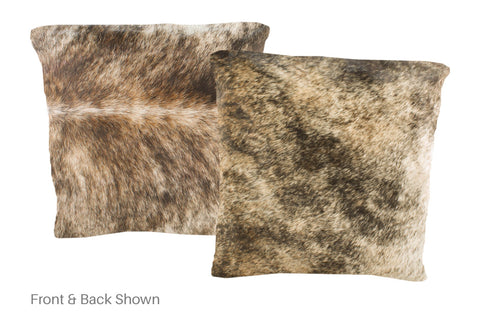 Light Brindle Cowhide Pillow #A50959