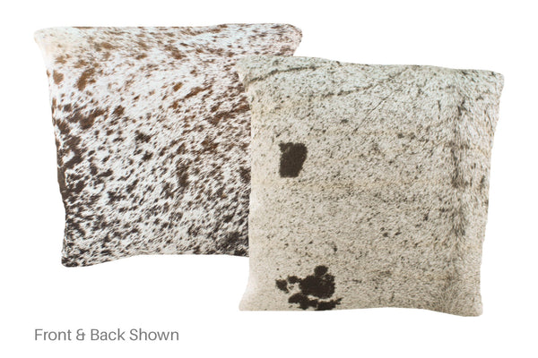 Salt and Pepper Black Cowhide Pillow #A50981