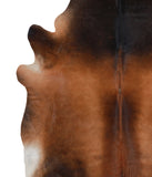 Brown with Red Cowhide Rug #A5099