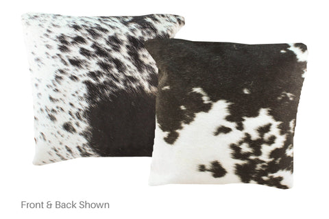 Black and White Cowhide Pillow #A51047