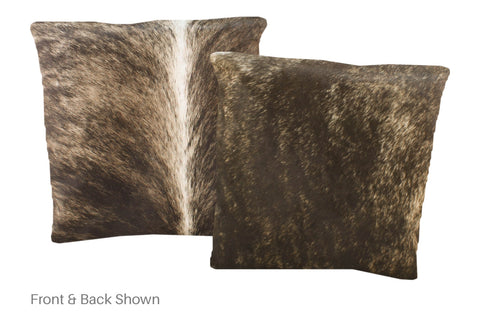 Dark Brindle Cowhide Pillow #A51065