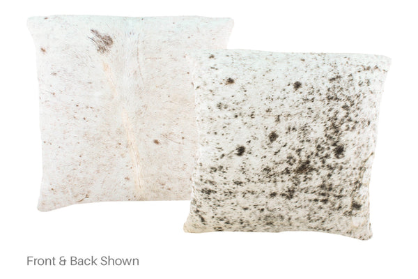 Salt and Pepper Black Cowhide Pillow #A51115