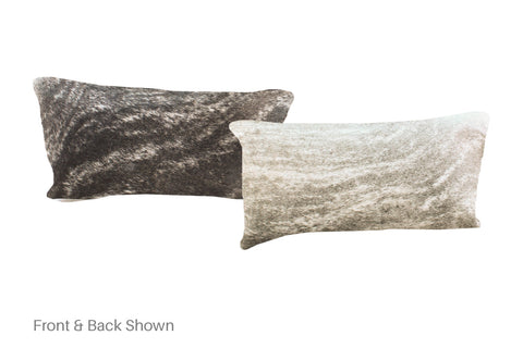 Grey Cowhide Pillow #A51382