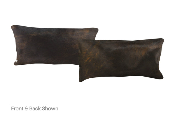 Dark Brindle Cowhide Pillow #A51641