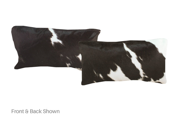 Black and White Cowhide Pillow #A51766