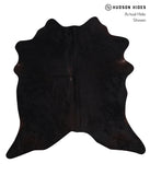 Solid Black Cowhide Rug #A5178