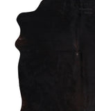 Solid Black Cowhide Rug #A5178