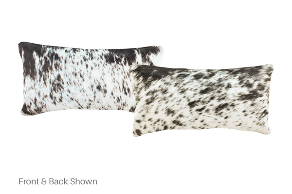 Black and White Cowhide Pillow #A51788