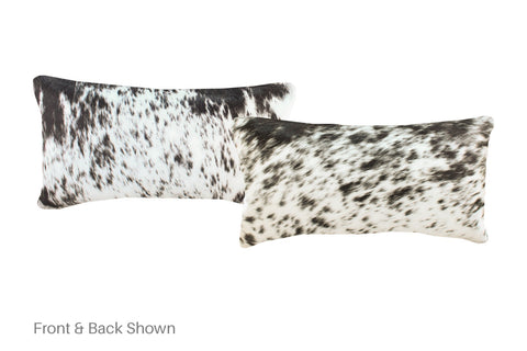 Black and White Cowhide Pillow #A51788