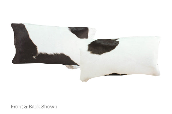 Black and White Cowhide Pillow #A51841