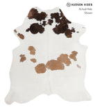 Chocolate and White Cowhide Rug #A5185