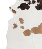 Chocolate and White Cowhide Rug #A5185