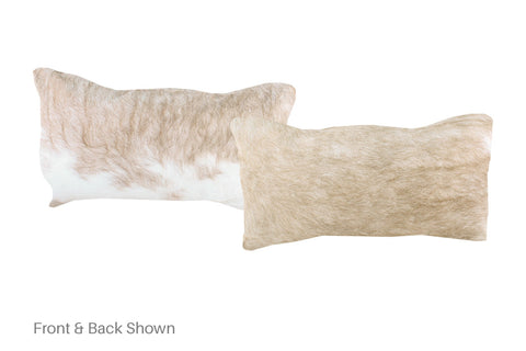 Champagne Cowhide Pillow #A51905