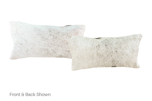 Salt and Pepper Black Cowhide Pillow #A51911