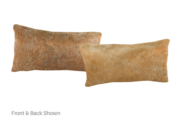 Caramel Cowhide Pillow #A51936