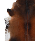 Brown with Red Cowhide Rug #A5208