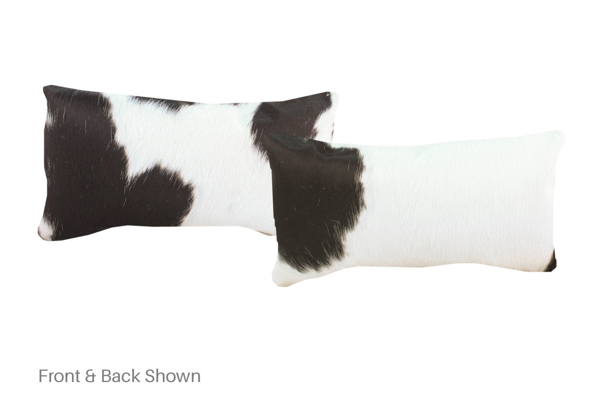 Black and White Cowhide Pillow #A52171