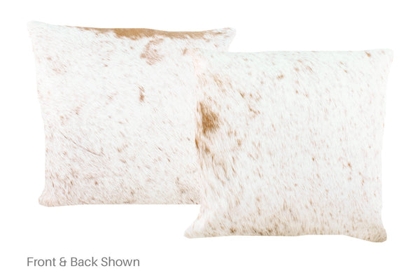 Salt and Pepper Brown Cowhide Pillow #A52397