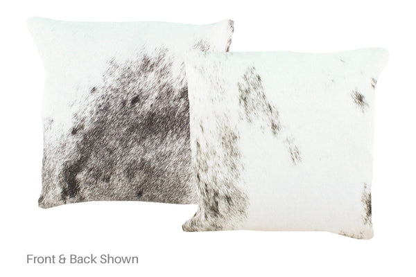 Salt and Pepper Black Cowhide Pillow #A52467