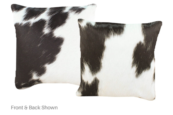 Black and White Cowhide Pillow #A52497