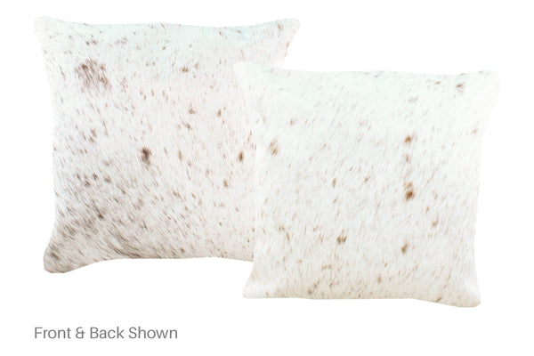 Salt and Pepper Brown Cowhide Pillow #A52518