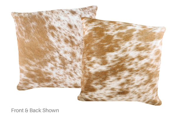 Salt and Pepper Brown Cowhide Pillow #A52540