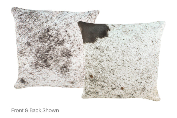 Salt and Pepper Black Cowhide Pillow #A52566