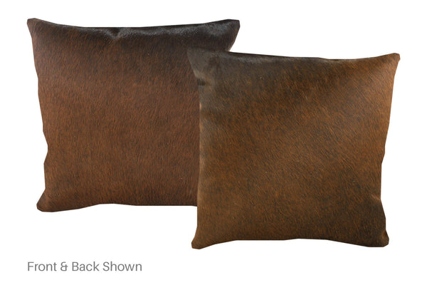 Brown with Red Cowhide Pillow #A52775