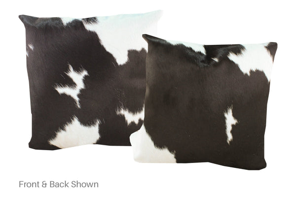 Black and White Cowhide Pillow #A52819