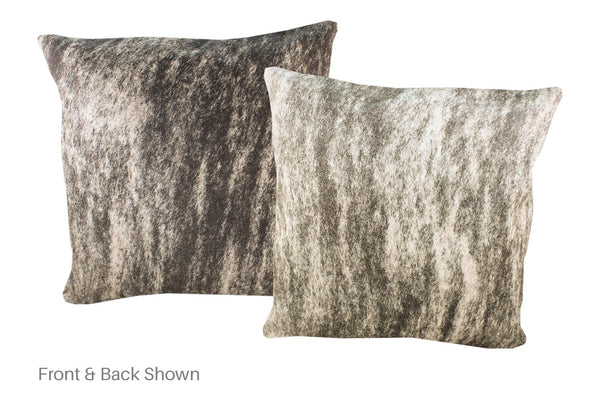 Light Brindle Cowhide Pillow #A52886