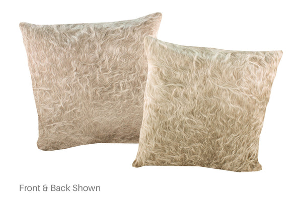 Champagne Cowhide Pillow #A52955