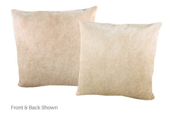 Champagne Cowhide Pillow #A52959