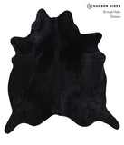 Solid Black Cowhide Rug #A5297