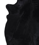 Solid Black Cowhide Rug #A5297