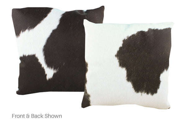 Black and White Cowhide Pillow #A52993