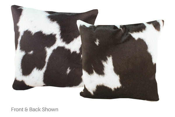 Black and White Cowhide Pillow #A53067