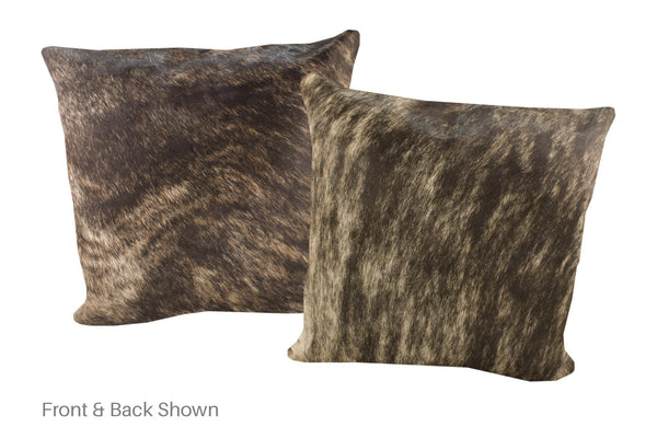 Dark Brindle Cowhide Pillow #A53082
